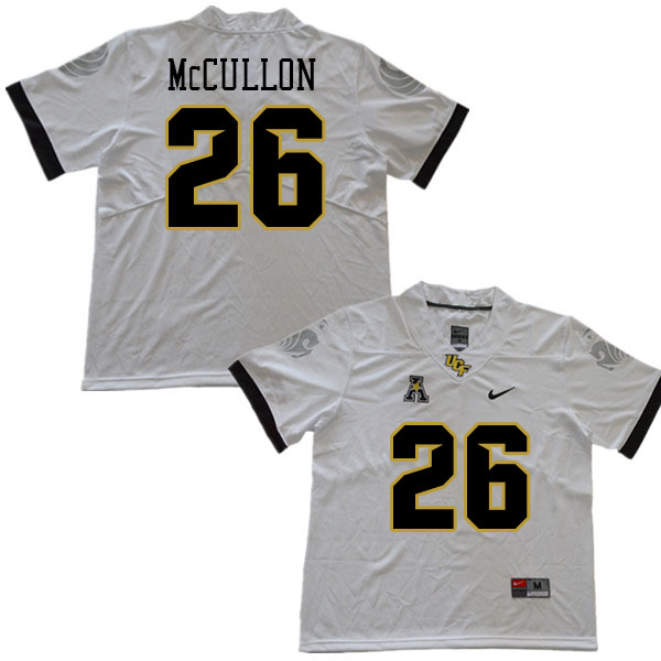 Youth #26 Daniel McCullon UCF Knights College Football Jerseys Stitched Sale-White - Click Image to Close